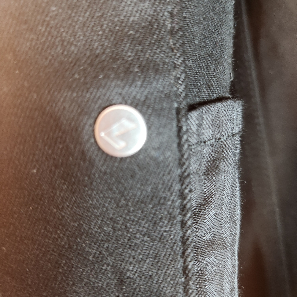 7 Seven for all Mankind Denim Black Wax Coated Jacket - Picture 9 of 13